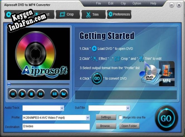 Key for Aiprosoft DVD to MP4 Converter