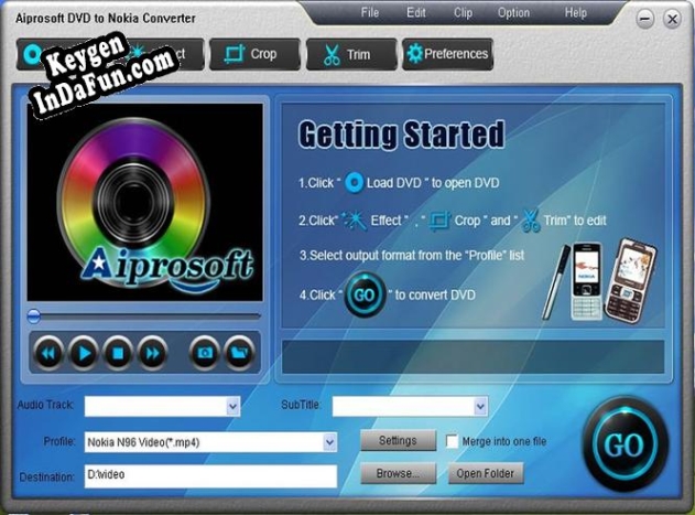 Aiprosoft DVD to Nokia Converter activation key