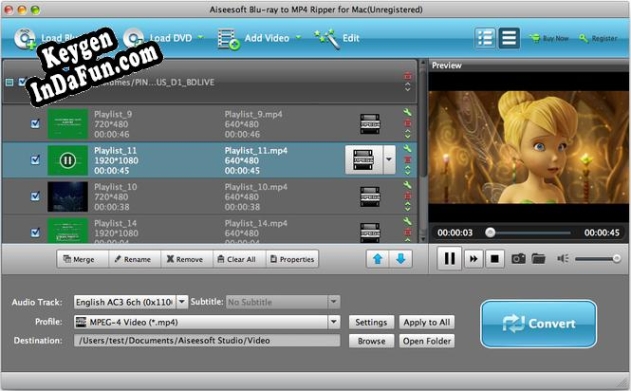 Aiseesoft Blu-ray to MP4 Ripper for Mac key free
