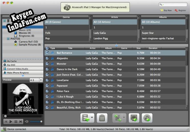 Aiseesoft iPad 3 Manager for Mac serial number generator