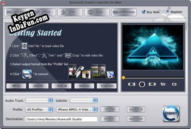 Key for Aiseesoft iTouch Converter for Mac