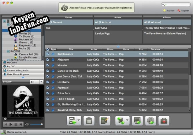 Aiseesoft Mac iPad 3 Manager Platinum activation key