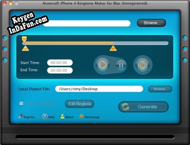 Aiseesoft Mac iPhone 4 Ringtone Maker activation key