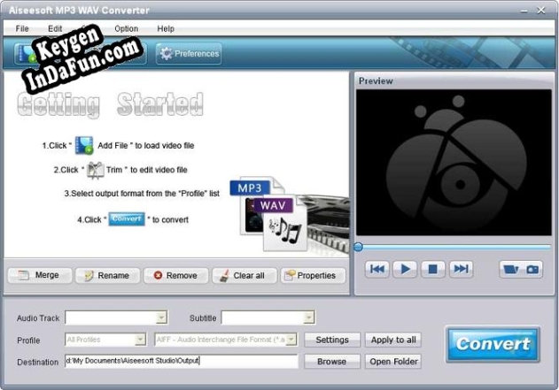 Aiseesoft MP3 WAV Converter key generator