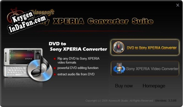 Aiseesoft Sony XPERIA Converter Suite Key generator