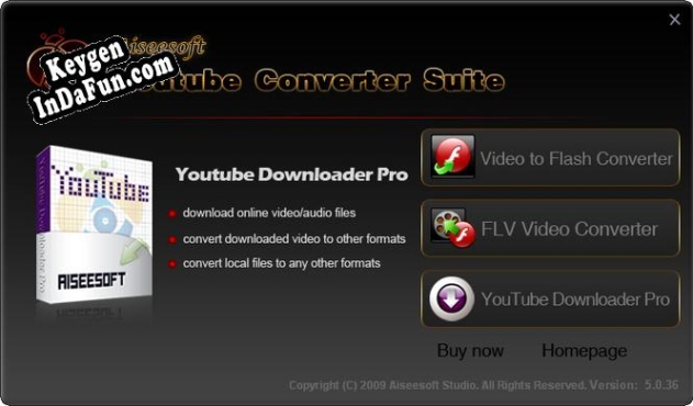 Aiseesoft Youtube Converter Suite key free