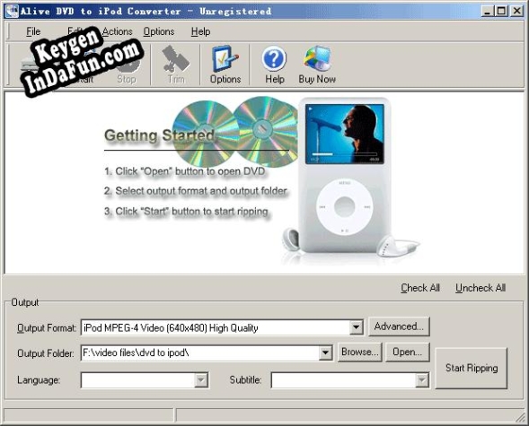 Alive DVD to iPod Converter serial number generator