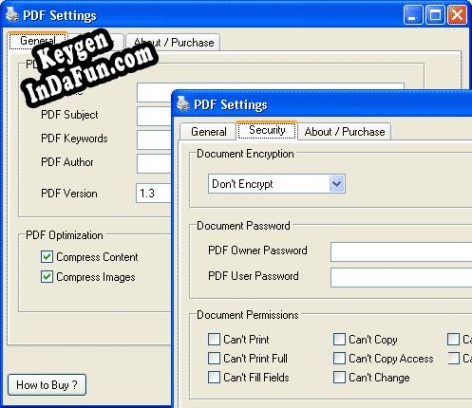 Registration key for the program All2PDF Pdf Creator