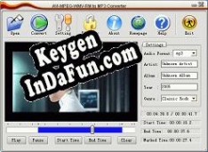 Key generator (keygen) Allok AVI MPEG WMV RM to MP3 Converter