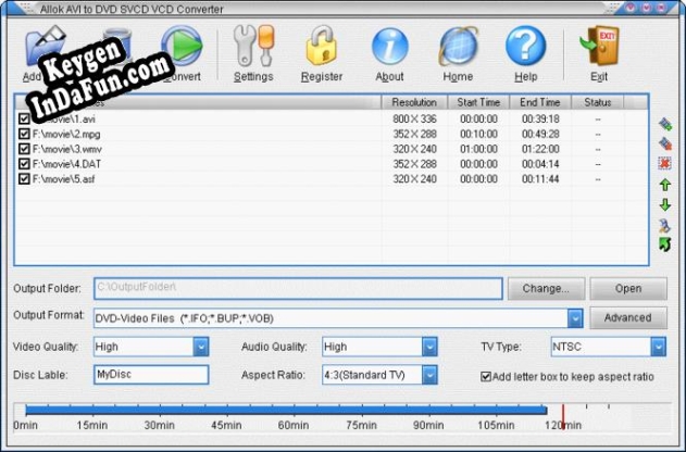 Key for Allok AVI to DVD SVCD VCD Converter