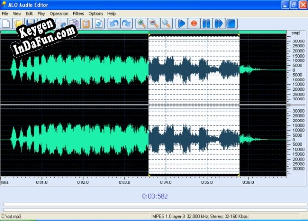 Key generator for ALO Audio Editor