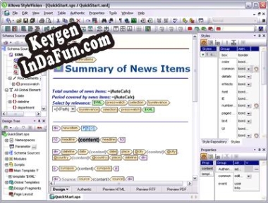 Altova StyleVision Enterprise Edition key free