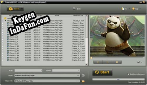 Key generator (keygen) Aneesoft DVD to MP4 Converter