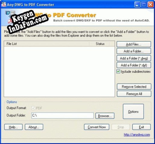 Any DWG to PDF Converter Key generator