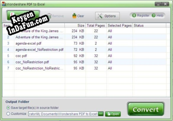 AnyBizSoft PDF to Excel Converter key generator