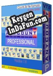 Free key for AnyCount - Corporate License (7 PCs) - Upgrade to Version 7.0 Professional