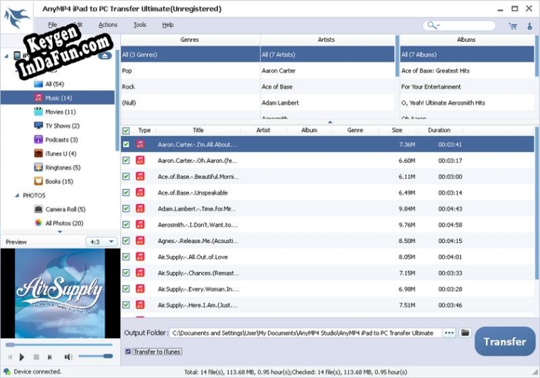 AnyMP4 iPad to PC Transfer Ultimate serial number generator