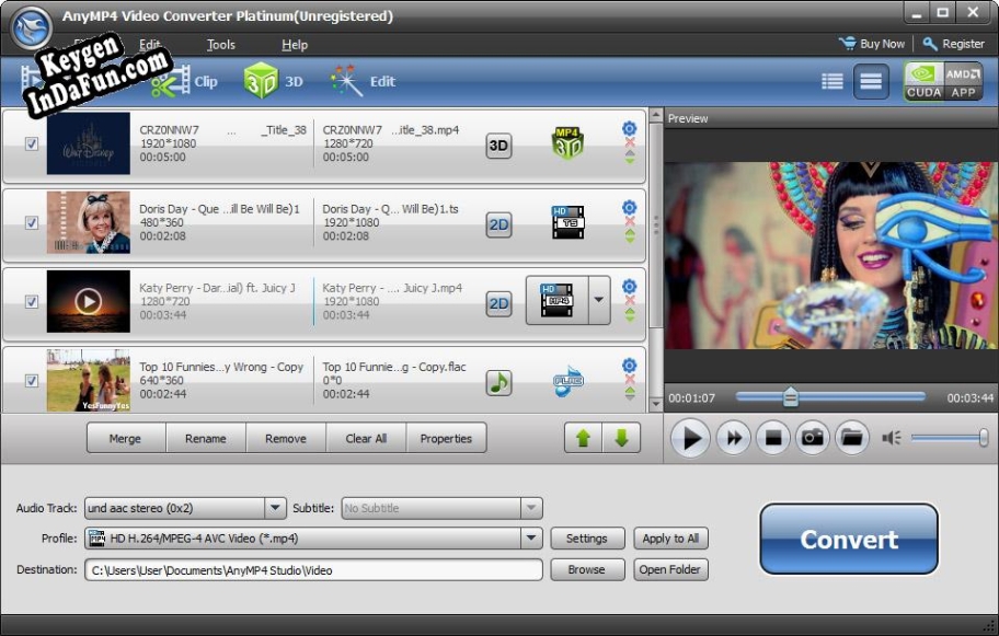Key for AnyMP4 Video Converter Platinum