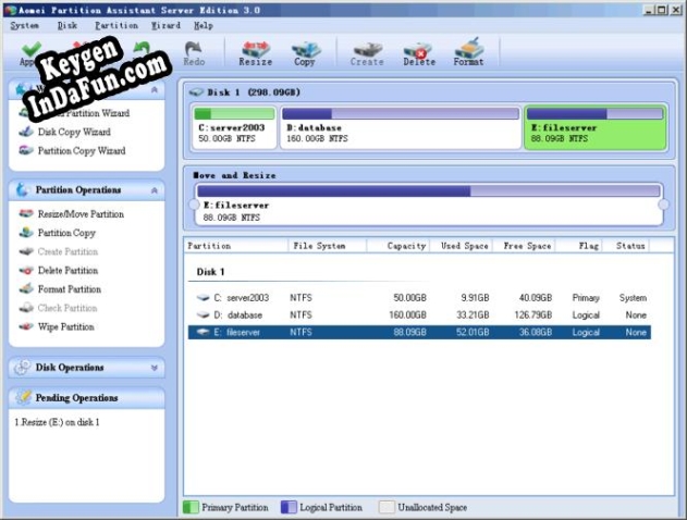 AOMEI Partition Assistant Server Edition key free