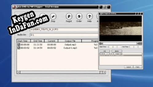 Key generator for Aplus DVD to MP3 Ripper
