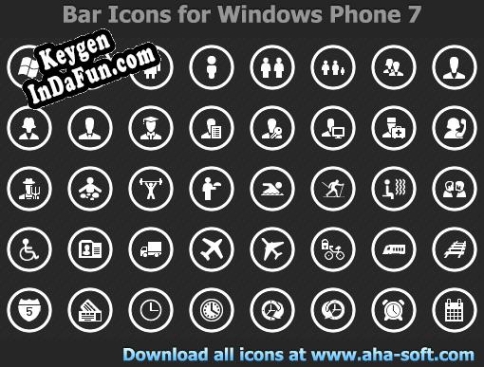 Free key for App Bar Icons for Windows Phone 7