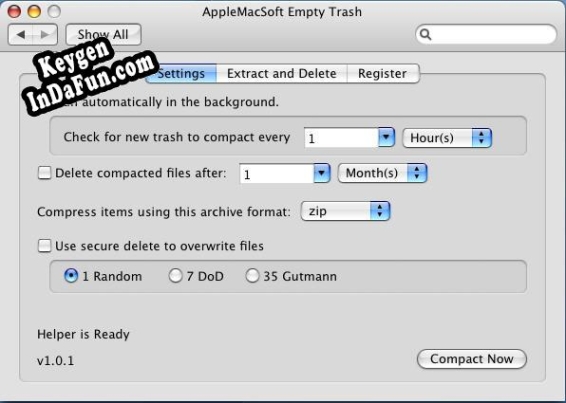 Key for AppleMacSoft Empty Trash for Mac