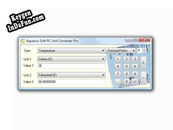 Aquarius Soft PC Unit Converter key free