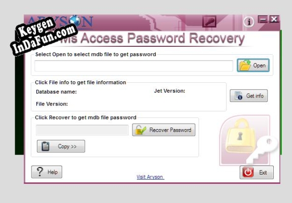 Aryson MS Access Password Recovery key free