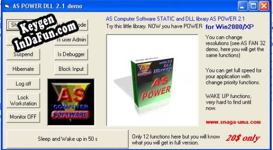 AS POWER WIN32 DLL key generator