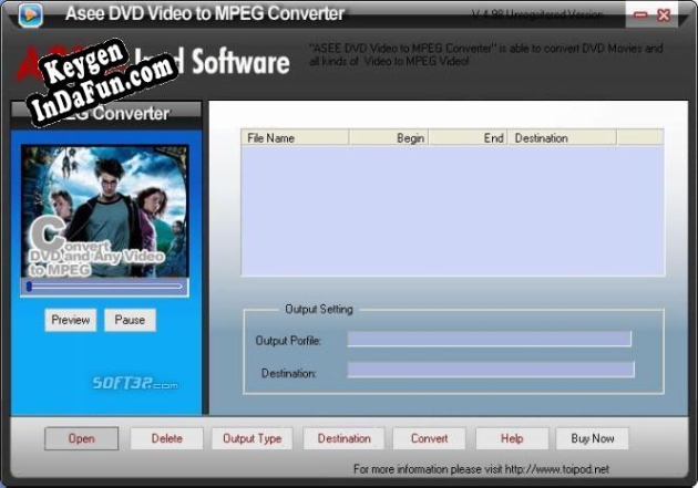 Asee DVD Video to MPEG Converter key generator