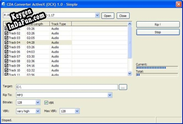 Audio CD ActiveX (OCX) serial number generator