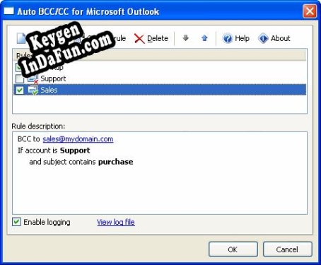 Free key for Auto BCC/CC for Microsoft Outlook