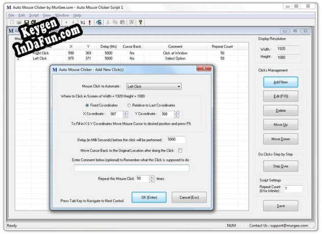 Activation key for Auto Mouse Clicker