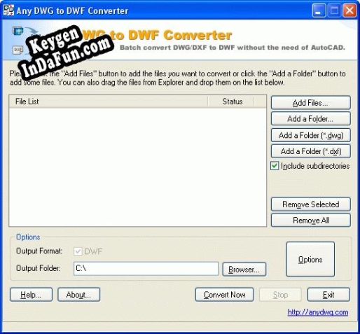 AutoCAD DWG to DWF Key generator