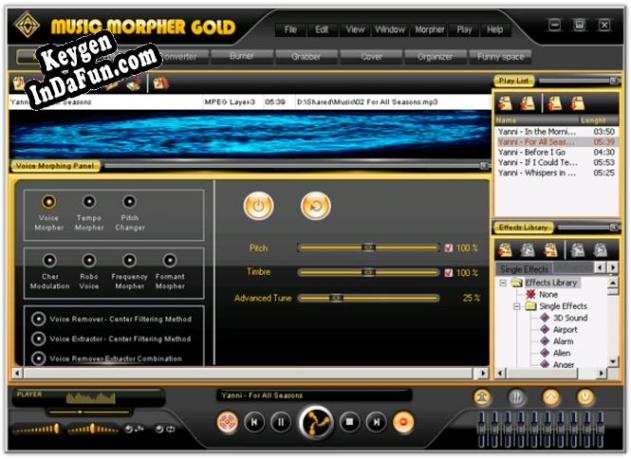 Key generator for AV Music Morpher Gold