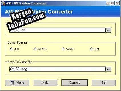 Key generator for AVI MPEG Video Converter