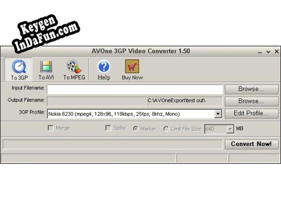 Key generator for AVOne 3GP Video Converter