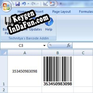 Barcode Add in for Excel and Word key generator