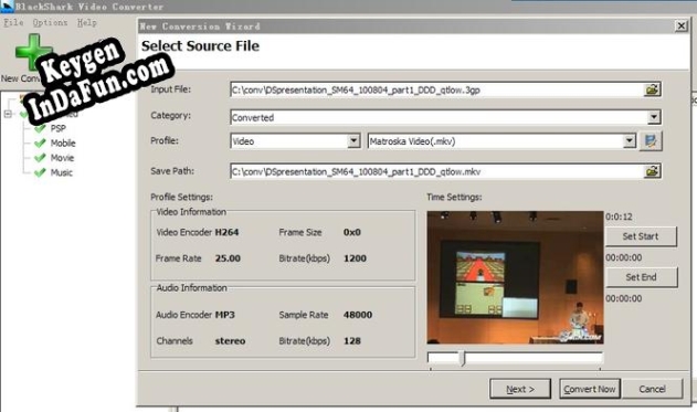 BlackShark Video Converter Freeware activation key