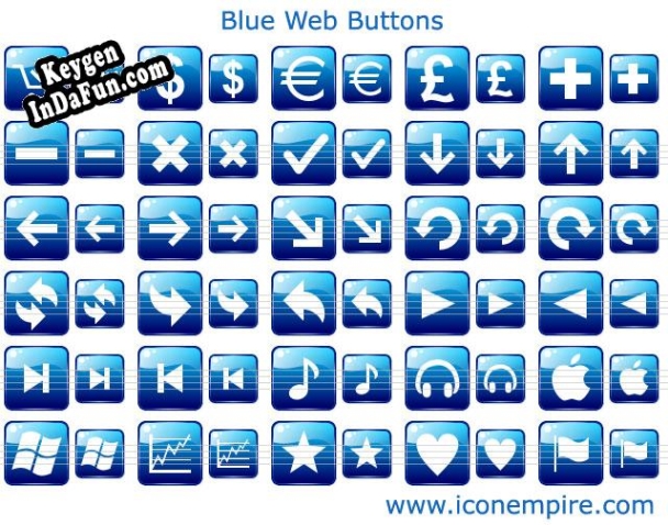 Blue Web Buttons Key generator