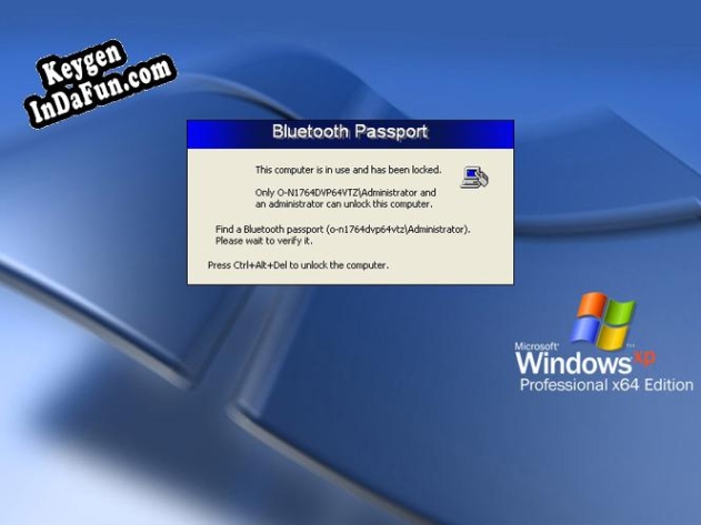 Free key for Bluetooth Passport PRO for XP