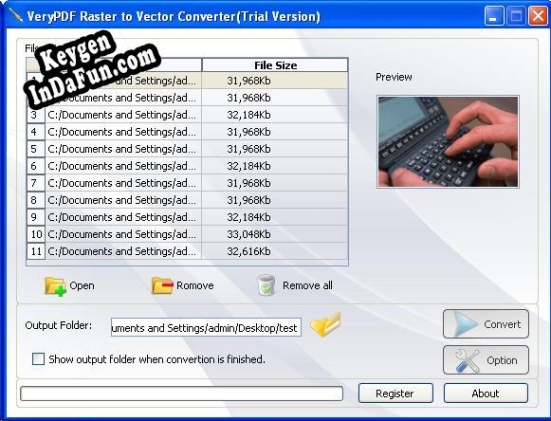Free key for BMP to Vector PDF Converter