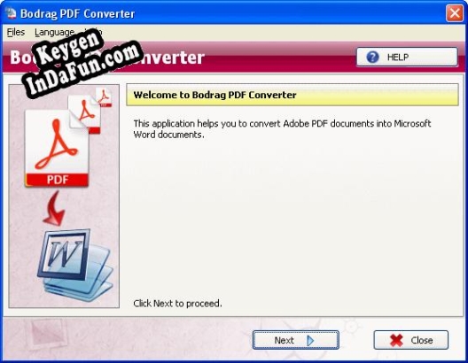 Bodrag PDF Converter serial number generator