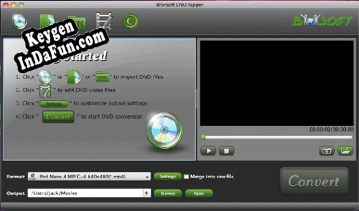 Brorsoft DVD Ripper for Mac activation key