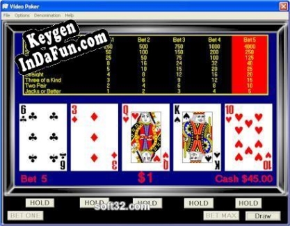 Casino Style Video Poker serial number generator