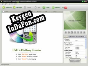 Free key for Clone2Go DVD to BlackBerry Converter