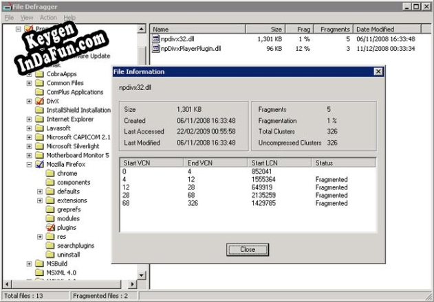 Cobra File Defrag activation key