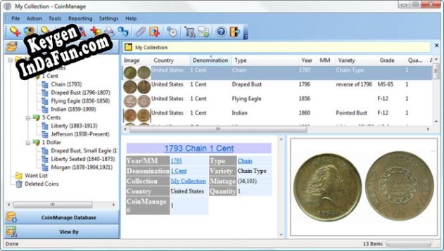 CoinManage USA Coin Collecting Software serial number generator