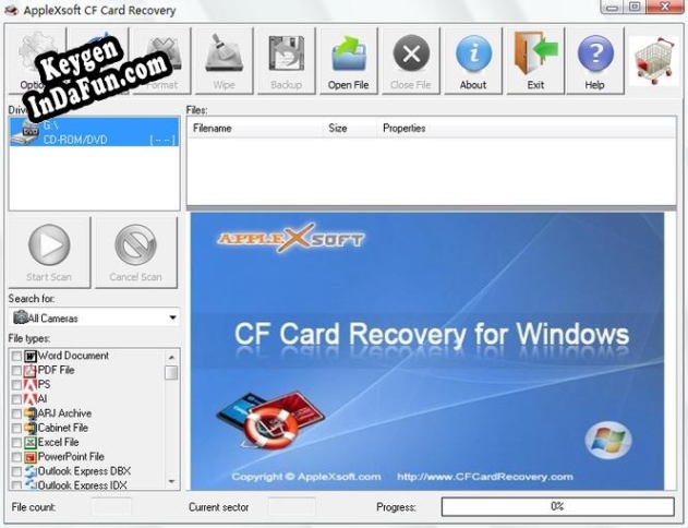 Activation key for Compact Flash Card Recovery