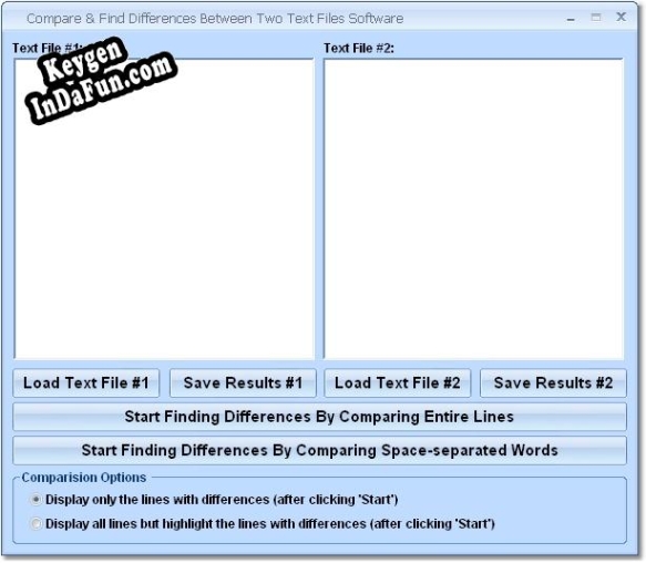 Activation key for Compare Two Text Files Software